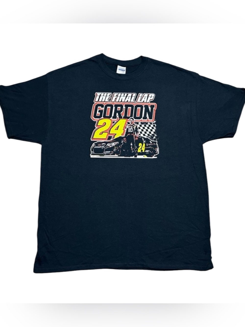 JEFF GORDAN #24 Final Lap T-Shirt size XL black NASCAR Legend